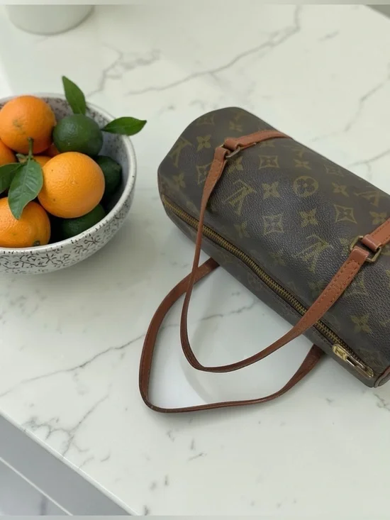 Louis Vuitton Vintage Monogram Papillon 26 PM Barrel Bag - Authentic - Picture 5 of 12